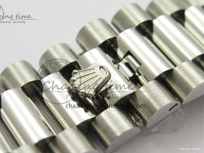 0417 Day Date 40mm SS BP Maker Best Edition Diamond Bezel Blue Dial Arabic Markers On SS Bracelet A Lightweight 2883